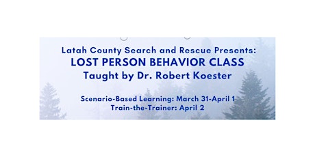 Lost Person Behavior Course