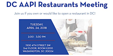 DC AAPI Restaurant Meeting primary image
