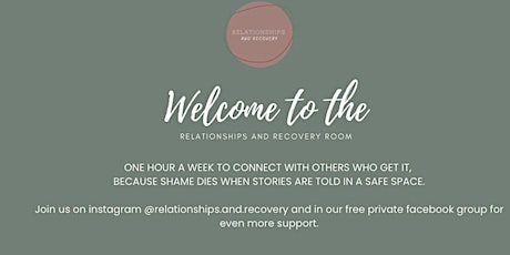Relationship and Recovery Connecting with Others