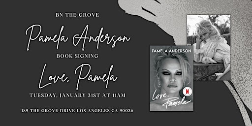 Pamela Anderson signs LOVE, PAMELA at Barnes & Noble - The Grove!
