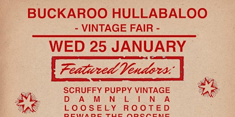'Buckaroo Hullabaloo'  Vintage Market