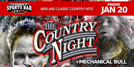 The Country Night + Mechanical Bull at 115 Bourbon Street - Front Stage