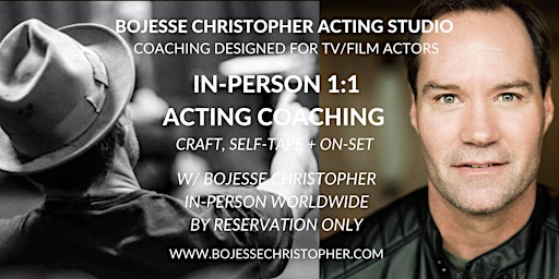 Primaire afbeelding van Acting Coach (In-Person 1:1 Craft/Self-Tape/On-Set  w/ BoJesse Christopher)