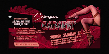 Crimson Cabaret at Donaleigh's in Barrie