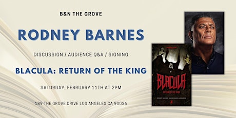 Rodney Barnes discusses & signs BLACULA at B&N The Grove