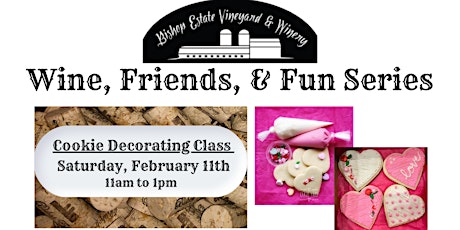 Wine, Friends, & Fun: Cookie Decorating Class