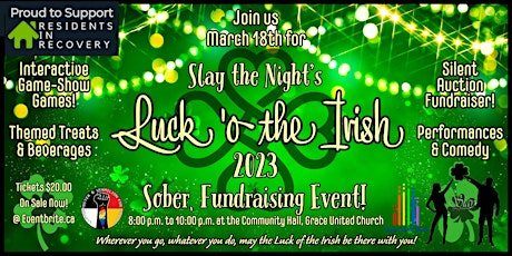 Slay the Night's Luck 'o the Irish 2023 Sober, Fundraising Event!