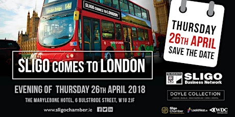 Sligo Comes to London- 26th April 2018 primary image