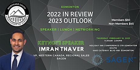 MLAA Presents -  Sagen: 2022 in Review, 2023 Outlook with Imran Thaver primary image