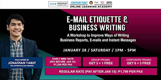 E-mail Etiquette & Business Writing with Jonathan Yabut