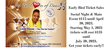 "For The Love Of Dance" presents Linda Simms "The Who Dat Teacher"