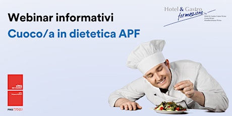 Webinar - Cuoco/a in dietetica APF - Procedura di qualificazione agevolata