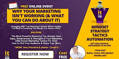 FREE Online Marketing Event & Webinar - Why Your Marketing Isn't Working