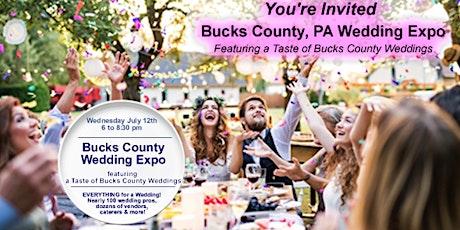 Bucks County Region Wedding Expo featuring a Taste of Bucks County Weddings