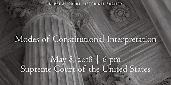 Modes of Constitutional Interpretation