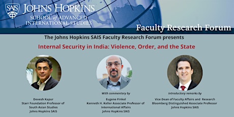 Faculty Research Forum: Internal Security in India