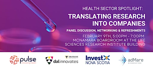 Dal Innovates Health Sector Spotlight - Translating Research into Companies