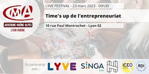 LYVE FESTIVAL - Time's up de l'entrepreneuriat