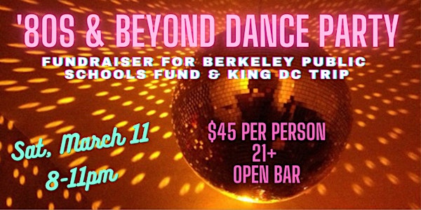 '80s and Beyond Dance Party FUNdraiser