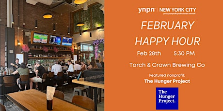 February Young Nonprofit Professionals Happy Hour Feat. The Hunger Project