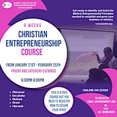 Free Christian Entrepreneurship Training