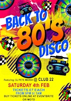 Back To The 80s Disco with DJ PM