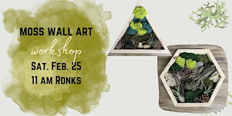 Honeycomb, Triangle or Rectangle Moss Wall Art Workshop (Ronks)