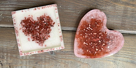 Valentine's Epoxy Resin Geode Coasters!
