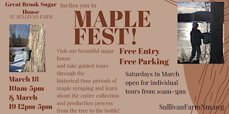 Great Brook Sugar House 2023 Maple Festival