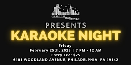 Philadelphia Event Boutique Karaoke Night