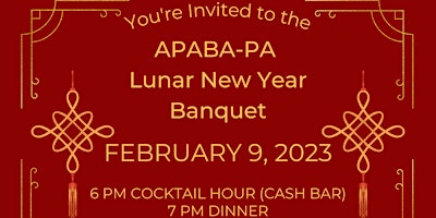 APABA-PA Lunar New Year Banquet, February 9, 2023