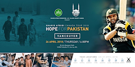 Shahid Afridi in Vancouver: Hope for Pakistan primary image