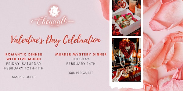 Chenault Vineyards Presents Valentine's Dinner featuring Carrie & Taylor