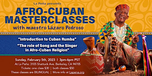 Afro-Cuban Masterclasses with Lázaro Pedroso