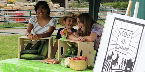Réservez votre semaine de Camp École-O-Champ à la Ferme Communautaire Betterêve de Hudson