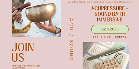 Sound Bath Healing + Acupressure  Immersive