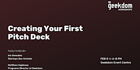 Creating Your First Pitch Deck