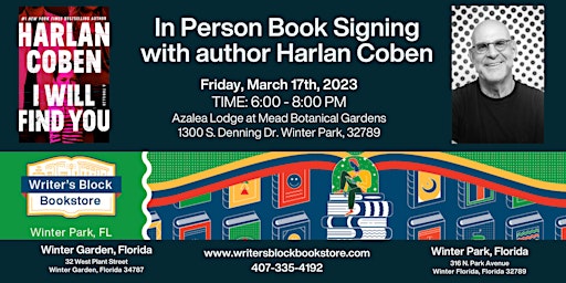In Person Book Signing with Harlan Coben