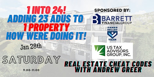 1 to 24! Adding 23 ADUs to one property! Come find out how we're doing it!