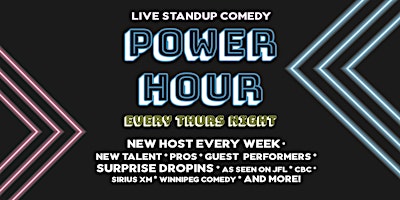Thursday Night Power Hour | Happy Hour Until Midnight | 3rd Floor Comedy