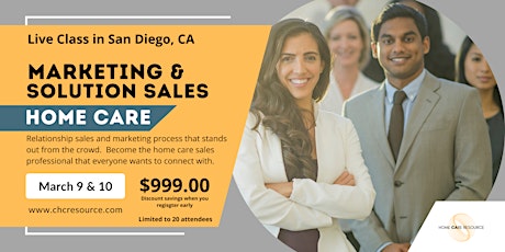 Home Care Marketing and Solutions Sales Training: Live In-Person