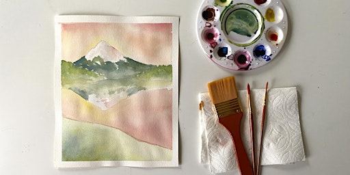 Watercolors Made Easy: Mt. Hood at Sunset with Trillium Lake primary image