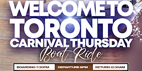 Welcome To Toronto Carnival Boat Ride
