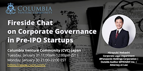 Fireside Chat on Corporate Governance in Pre-IPO Startups