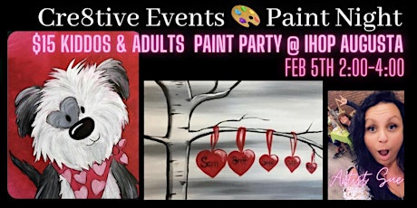$15 Kiddos & Adults Paint Party @ IHOP AUGUSTA
