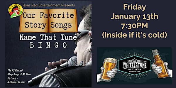 Whitestone Brewery presents Texas Red's 2nd/last Friday Musical Bingo!