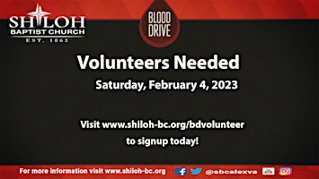Blood Drive Volunteers