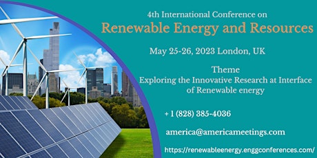 4th International Conference on  Renewable Energy and Resources