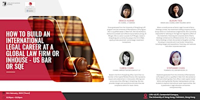 How to build an International career at a global law firm or In-house?