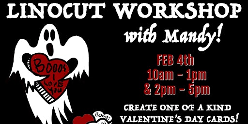 Valentine's Day Linocut Workshop - Afternoon Class